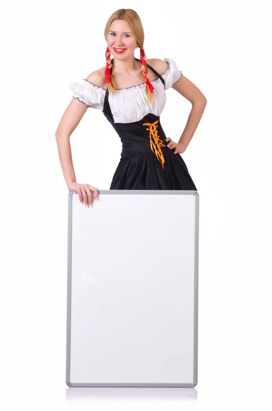 German girl in traditional festival clothing — Stock Photo, Image