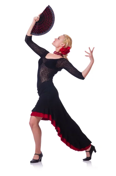 Kvinnlig dansare dansar traditionella danser — Stockfoto