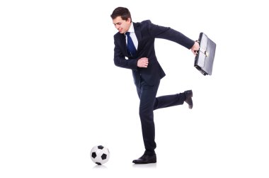 Futbolcu beyaz tenli adam.