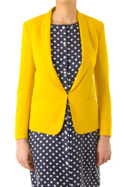 Beyaz giysili kadın konsepti