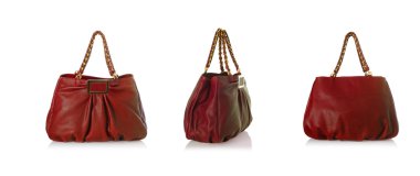 Beyaz tenli zarif kadın çantası.