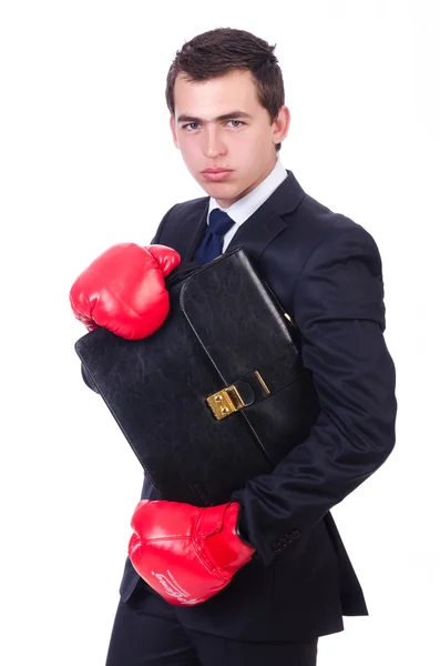 Young businessman isolated on white — Stock Photo, Image