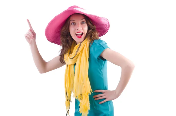 Mujer joven en concepto de verano — Foto de Stock