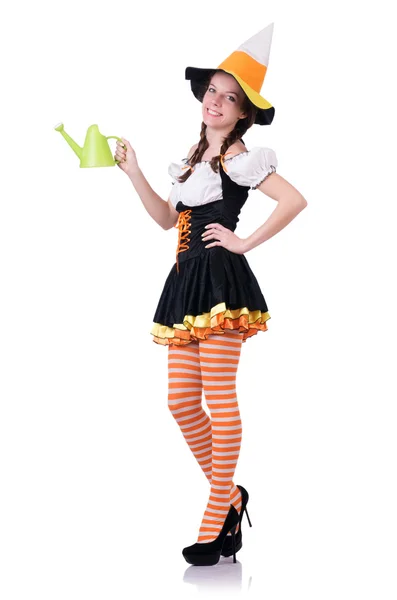 German girl in traditional festival clothing — Stock Photo, Image