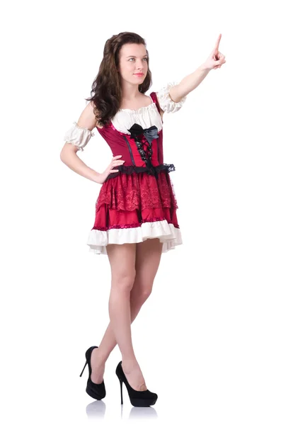 Young woman in traditional german costume — Stock Photo, Image