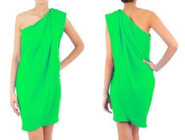 moda kavramı elbise ile beyaz olarak ayarlar