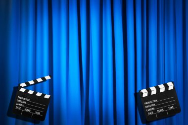 Film clapper tahta perde karşı