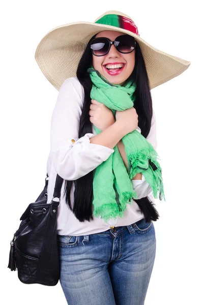 Jovem mulher pronta para férias de verão — Fotografia de Stock