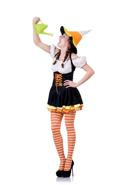 German girl in traditional festival clothing — Stock Photo, Image