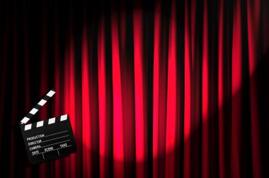 Film clapper tahta perde karşı
