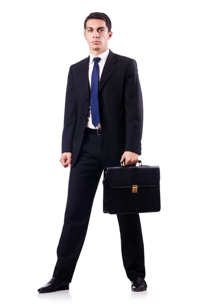 Handsome businessman isolated on white — Stock Photo, Image