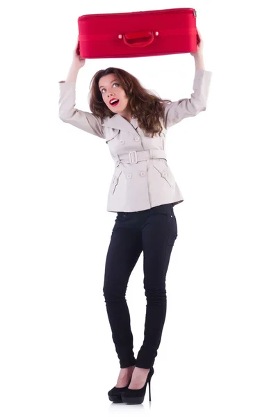 Young woman preparing for vacation — Stock Photo, Image