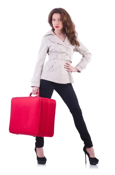 Young woman preparing for vacation — Stock Photo, Image