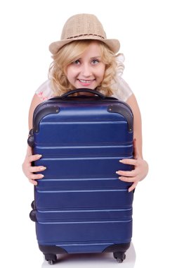 Genç bayan tatile hazırlanıyor.