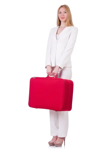 Young woman preparing for vacation — Stock Photo, Image