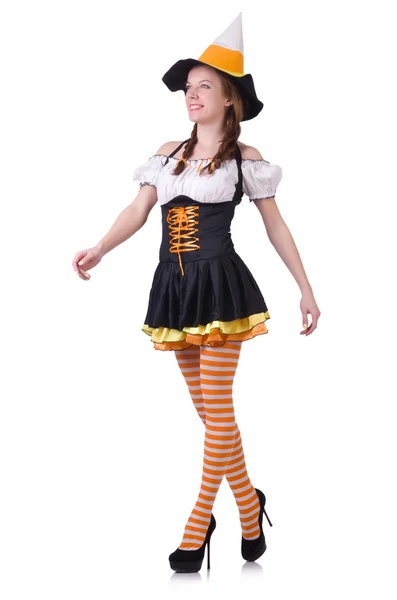 German girl in traditional festival clothing — Stock Photo, Image