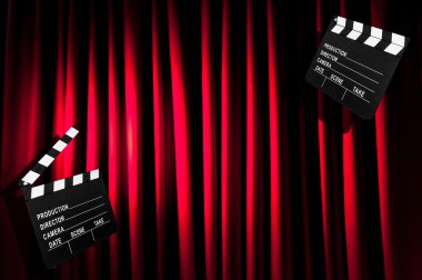 Film clapper tahta perde karşı