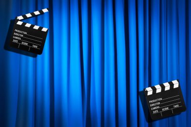Film clapper tahta perde karşı