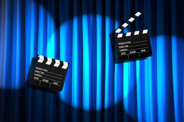 Film clapper tahta perde karşı