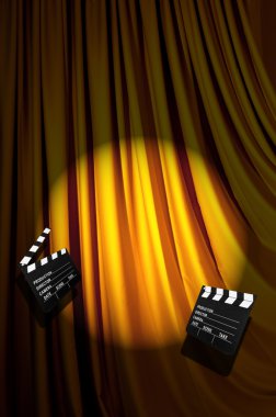 Film clapper tahta perde karşı