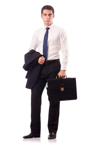 Hombre de negocios guapo aislado en blanco —  Fotos de Stock