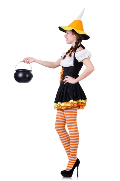 German girl in traditional festival clothing — Stock Photo, Image