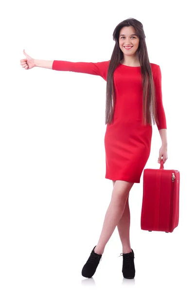 Mujer joven preparándose para las vacaciones —  Fotos de Stock