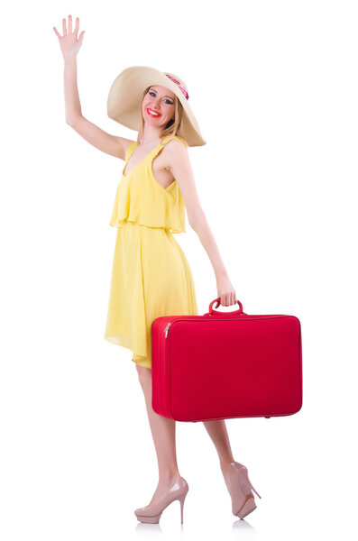 Young woman preparing for vacation