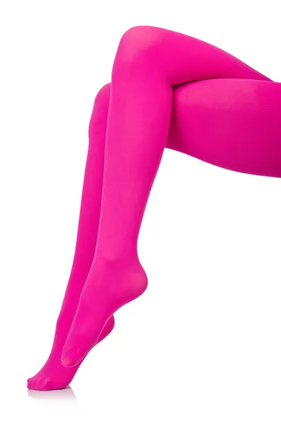 De benen van de vrouw in lange kousen — Stockfoto