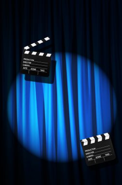 Film clapper tahta perde karşı