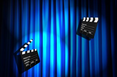 Film clapper tahta perde karşı