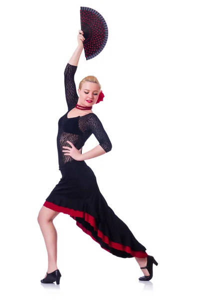 伝統的な踊りを踊る女性ダンサー — ストック写真