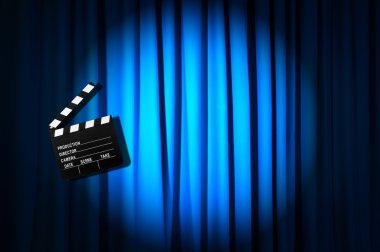 Film clapper tahta perde karşı