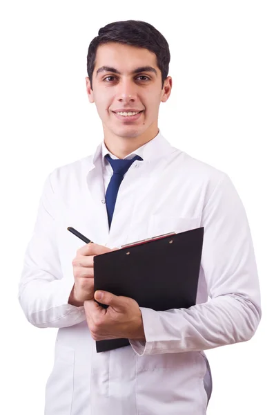 Male doctor isolated on the white — Stock Photo, Image