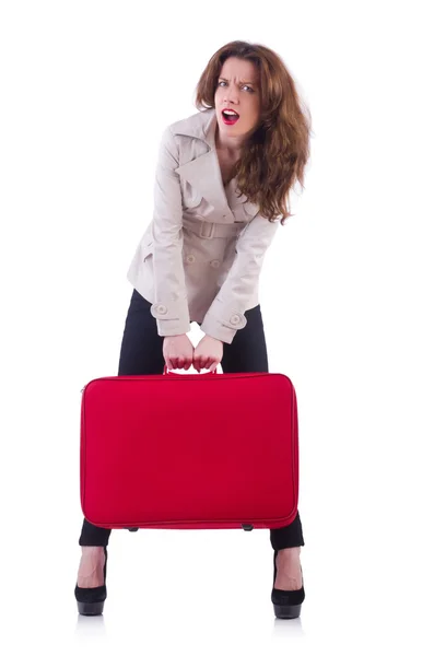 Young woman preparing for vacation — Stock Photo, Image