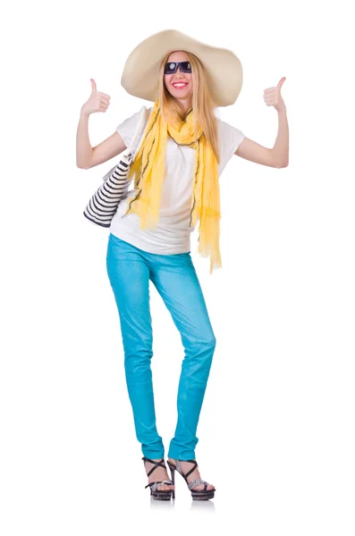 Mujer joven en ropa de verano — Foto de Stock