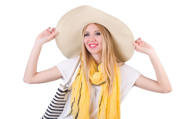 Young attractive woman ready for summer vacation — Stock Photo, Image