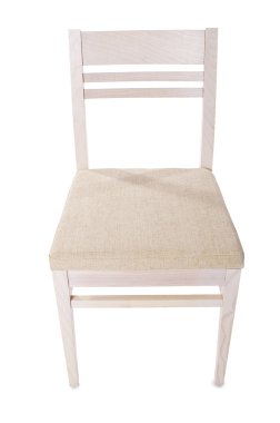 mutfak sandalye üzerinde beyaz izole