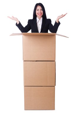 Beyaz kutulara bir sürü kadınla