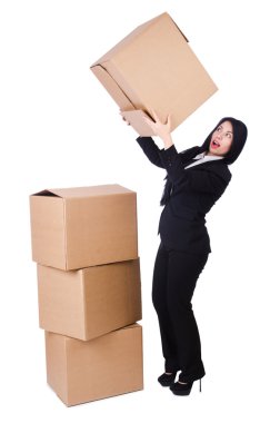 Beyaz kutulara bir sürü kadınla