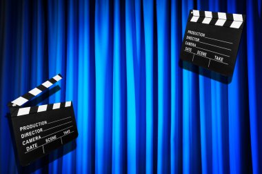 Film clapper tahta perde karşı