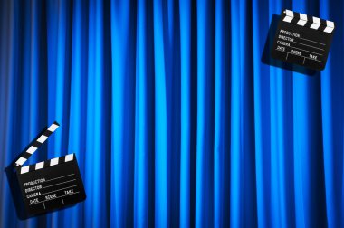 Film clapper tahta perde karşı