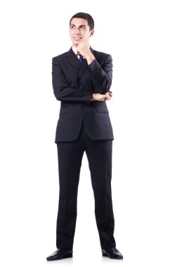 Beyaz tenli yakışıklı iş adamı