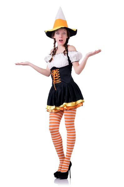 German girl in traditional festival clothing — Stock Photo, Image