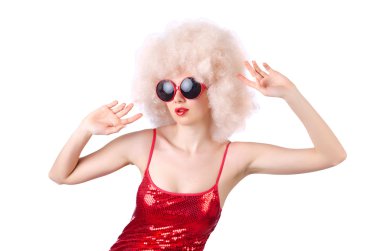 sevimli kadın afro peruk