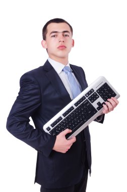 Komik konseptte bilgisayar manyağı.