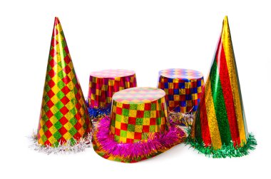 Parti Şapkası Beyaz Arkaplanda İzole Edildi