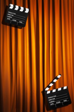 Film clapper tahta perde karşı