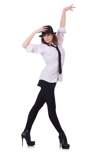 Kadın dansçı modern dansları — Stok fotoğraf