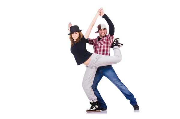 현대 춤 춤 댄서의 쌍 — 스톡 사진